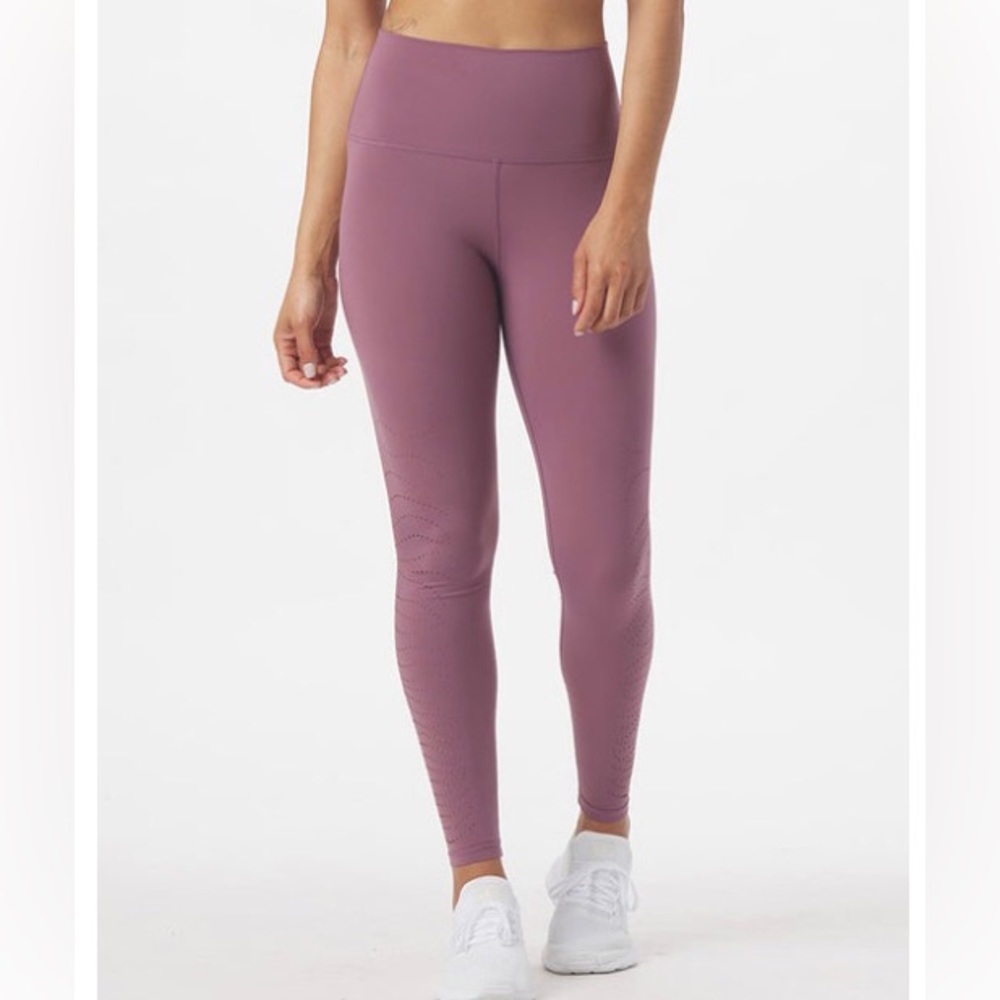 Glyder Fierce Mauve Leggings size large New!